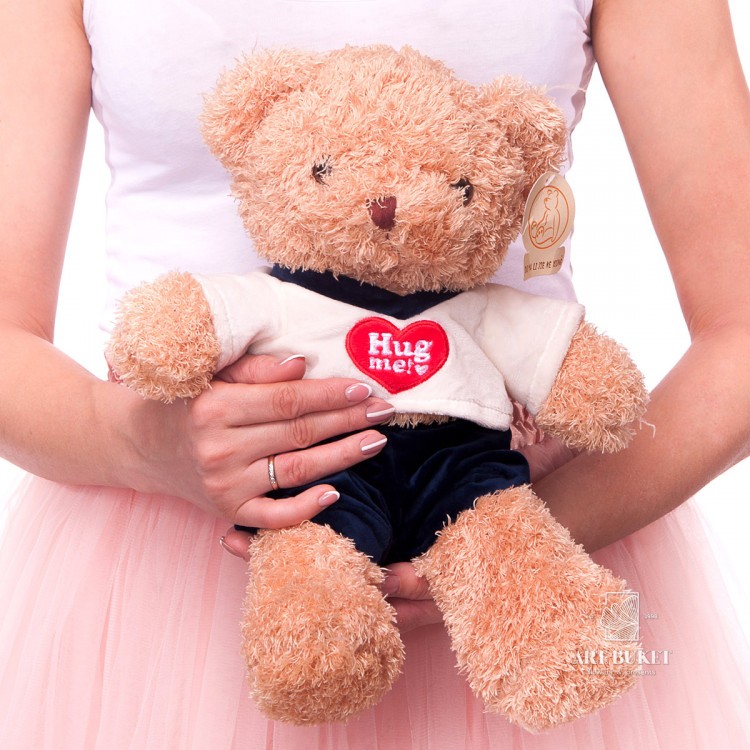 Мишка коричневый кучерявый