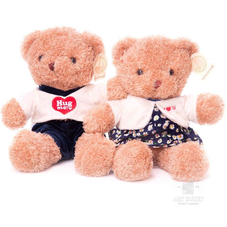 Мишка коричневый кучерявый