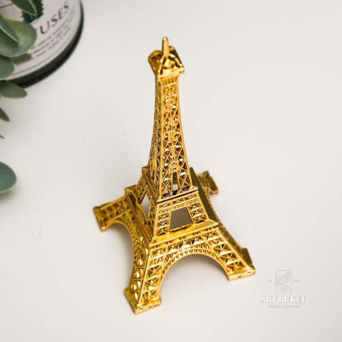 Сувенир металл "Эйфелева башня" золото 15х6х6 см   