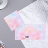 Мини-открытка "С Днем Рождения!" розовые тона, 7,5х7,5 см