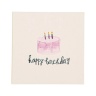 Мини-открытка "Happy birthday!" торт, 7 х 7 см