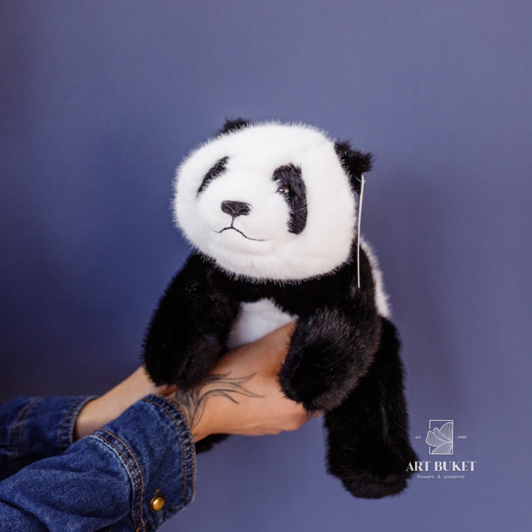 Панда лежачая 25 см