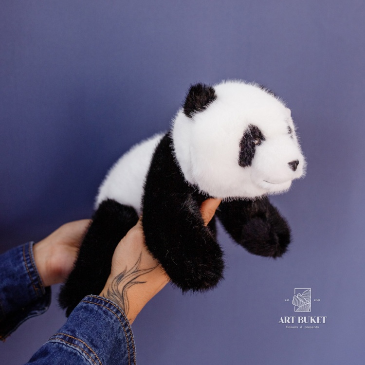 Панда лежачая 25 см