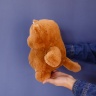 Кот глазастый 20 см коричневый