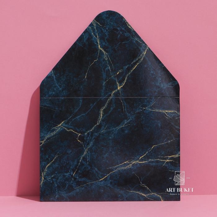 Конверт подарочный «Мрамор», 15 × 11 см