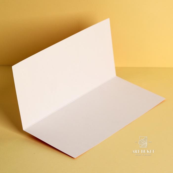 Открытка евро «Поздравляю», розовый фон 10 х 21 см