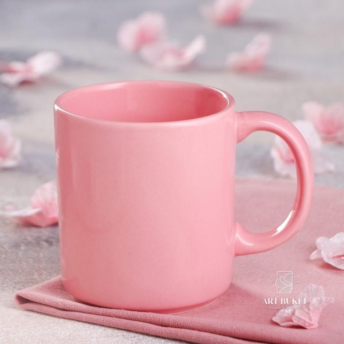 Кружка "Офисная", розовая, 0.35 л 