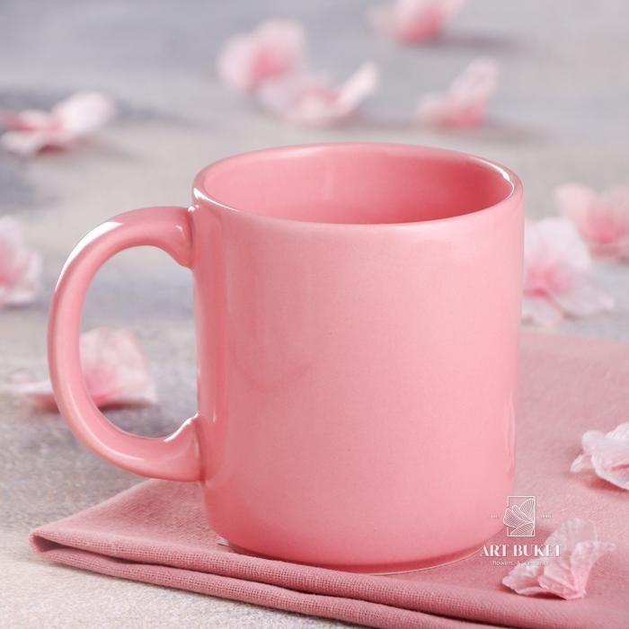 Кружка "Офисная", розовая, 0.35 л 