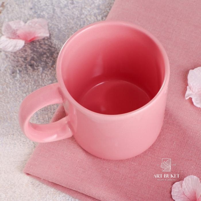 Кружка "Офисная", розовая, 0.35 л 