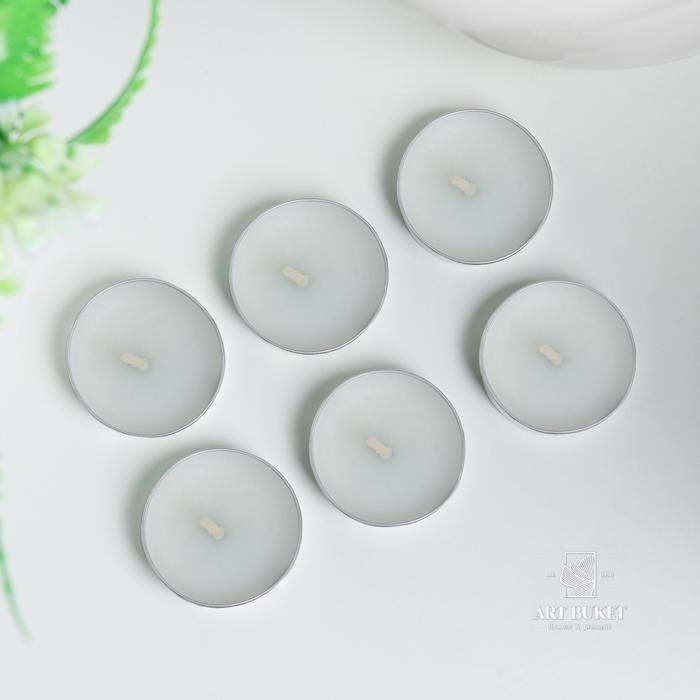 Свеча в гильзе (набор 6 шт), аромат жасмин