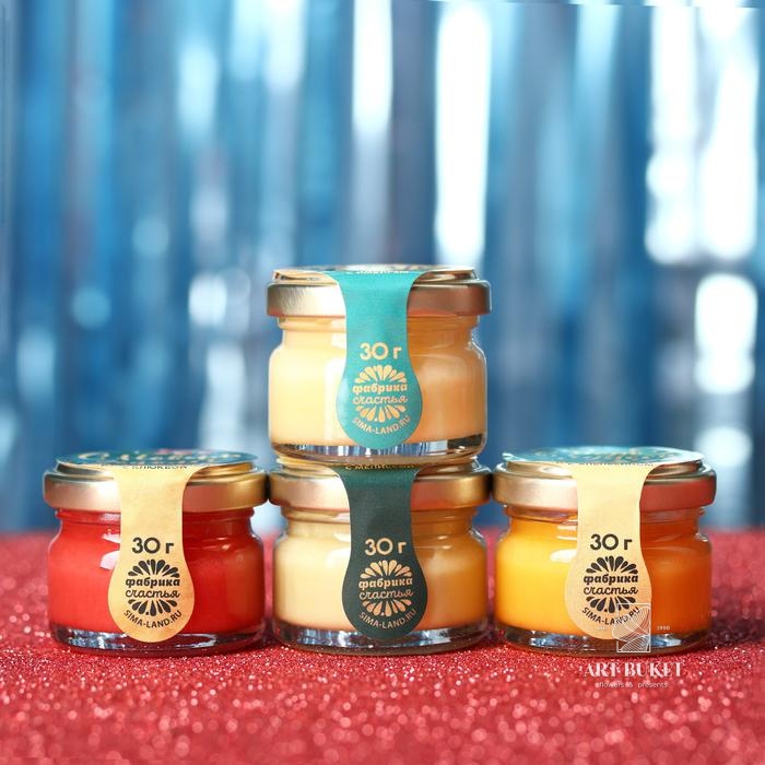 Подарочный наборы крем-мёда «Зима-время чудес», 4 шт. x 30 г.