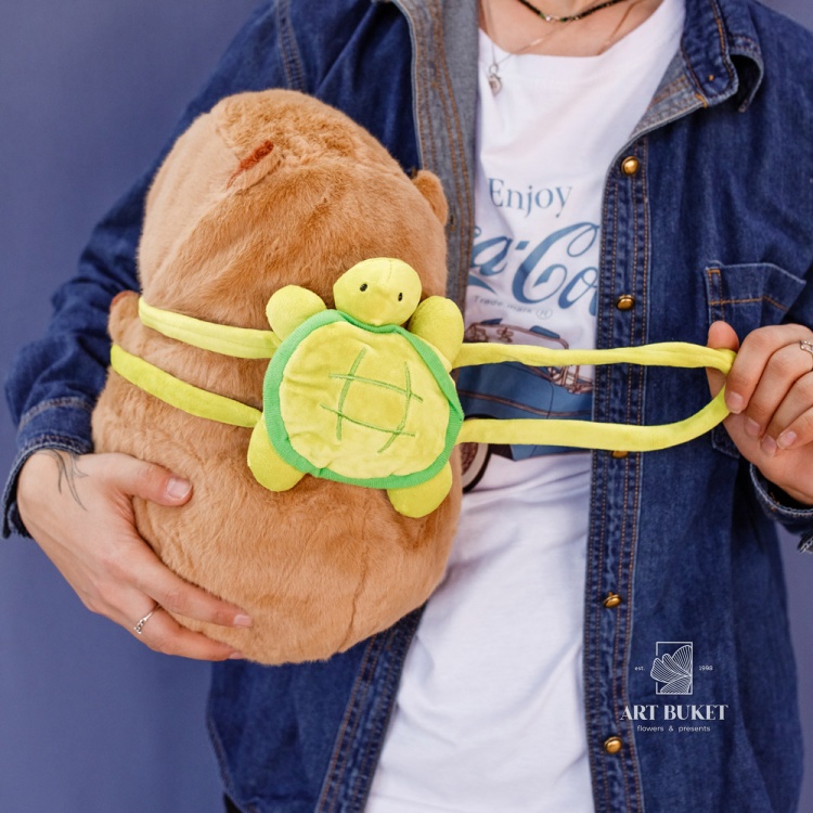 Копибара с рюкзаком 30 см