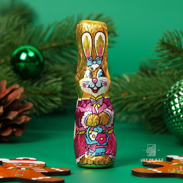 Шоколадная фигурка новогодняя "Кролик", МИКС, 18 г