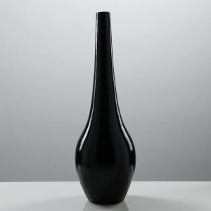 Ваза "Мирта", цвет черный, 48.5 см