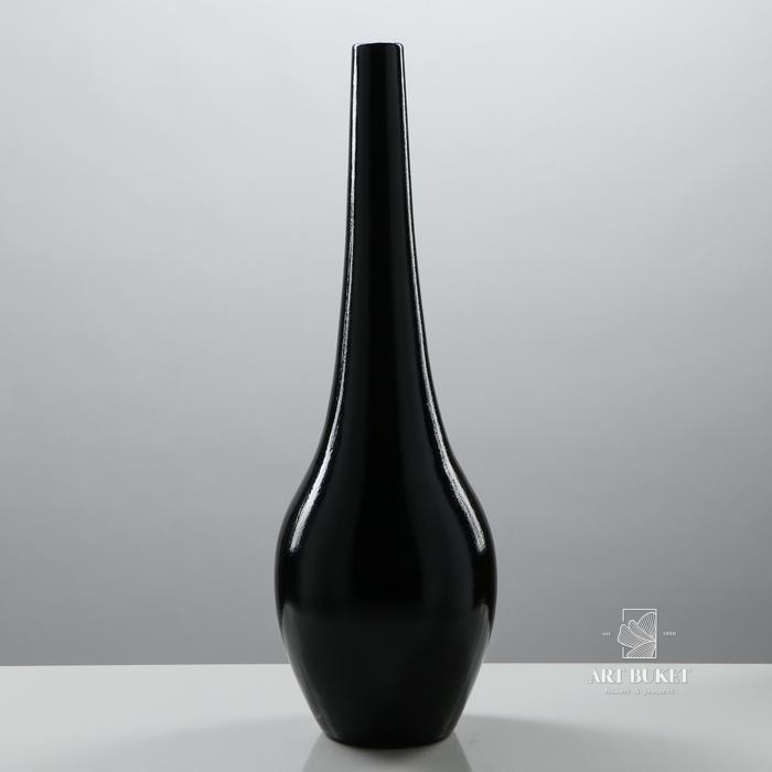 Ваза "Мирта", цвет черный, 48.5 см