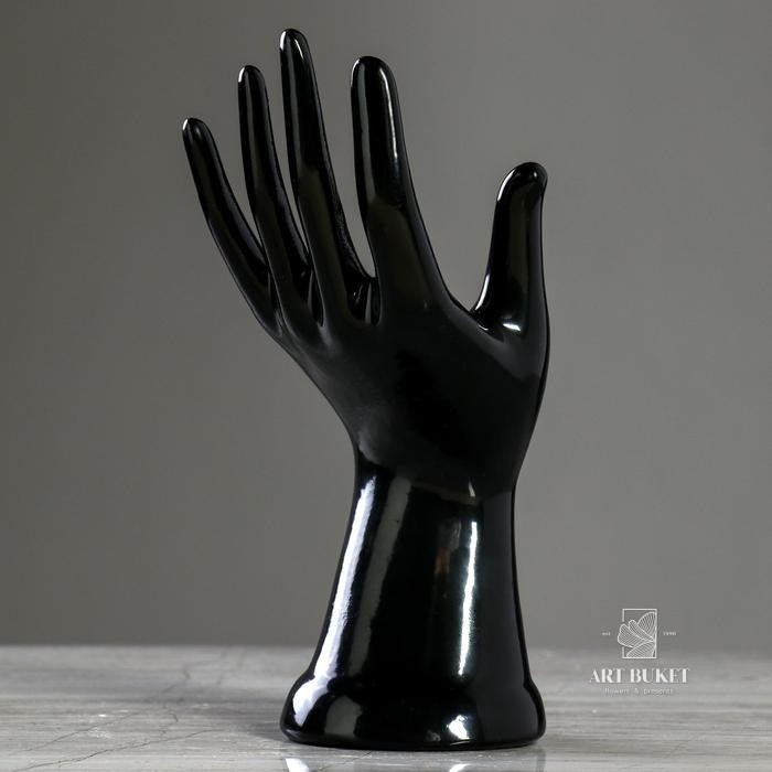 Статуэтка "Рука", чёрная, 22 см