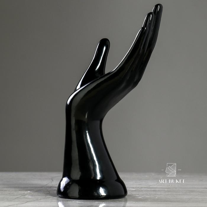 Статуэтка "Рука", чёрная, 22 см