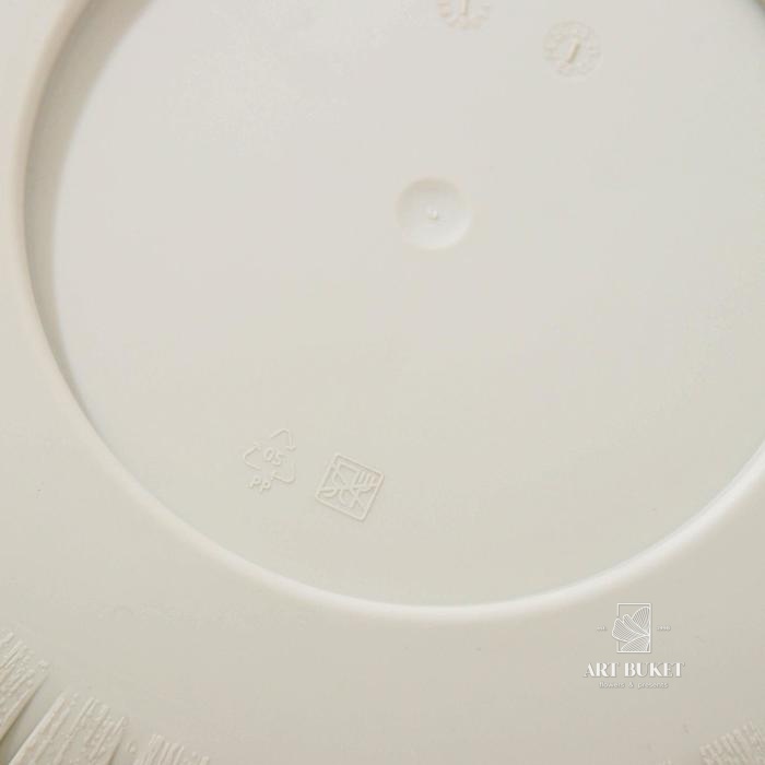 Кашпо «Шато», 8 л, цвет белый ротанг