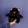Кот глазастый 20 см черный 
