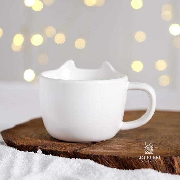 Набор "Счастье уже здесь", кружка 200 мл., блюдечко