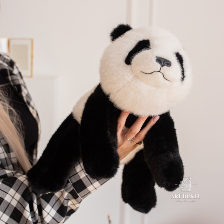 Панда лежачая 40 см