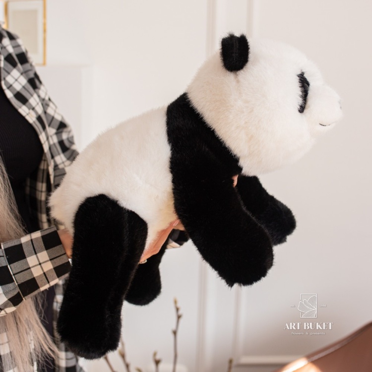 Панда лежачая 40 см