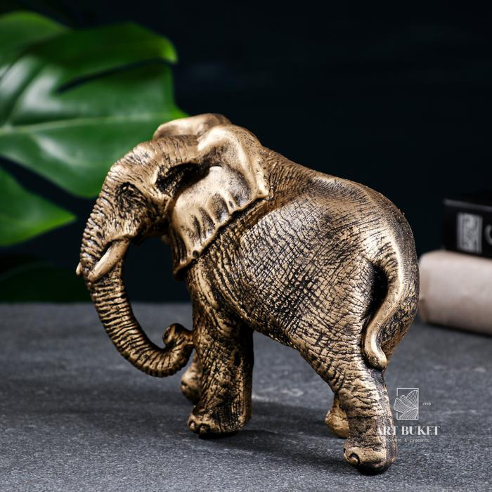 Фигура "Слон африканский" бронза, 18х9х13см   