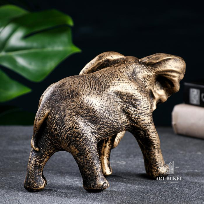 Фигура "Слон африканский" бронза, 18х9х13см   