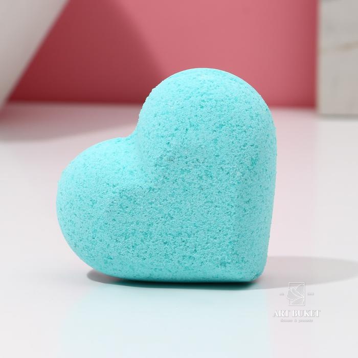 Бомбочка для ванны в форме сердца "Ты чудесна!", 130 г, мята
