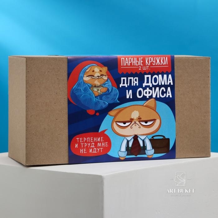 Подарочный набор  «Для дома и офиса», кружки 2 шт, 350 мл 