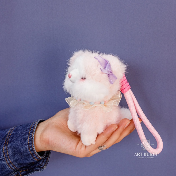 Брелок кошка на карабине