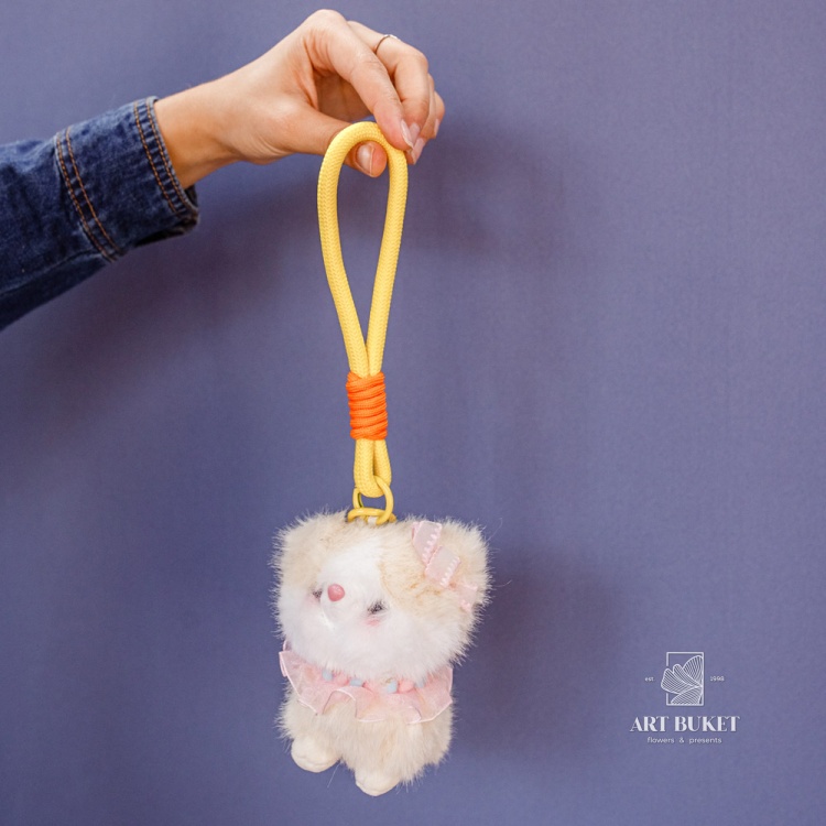 Брелок кошка на карабине