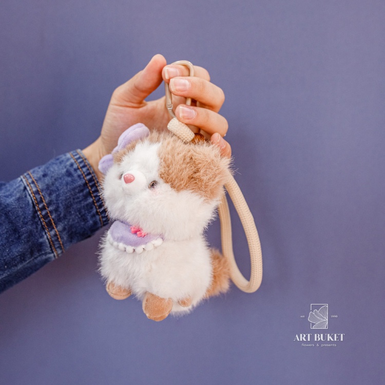 Брелок кошка на карабине