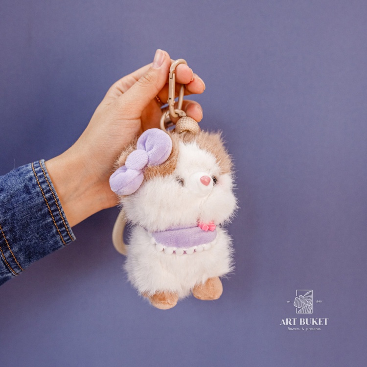 Брелок кошка на карабине