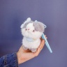 Брелок кошка на карабине