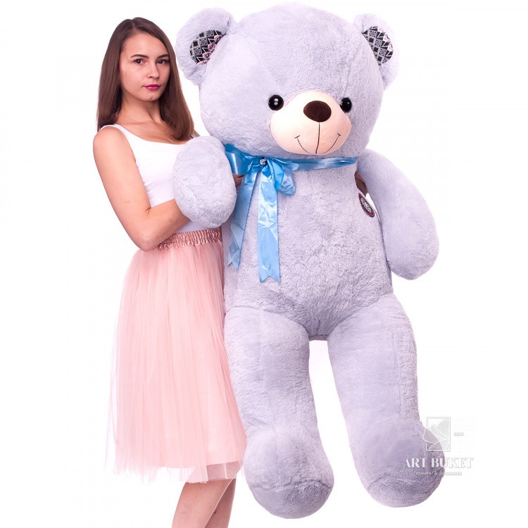 Сиреневый медведь 1,2 м