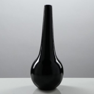Ваза "Мирта", цвет черный, 38.5 см