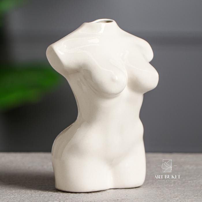 Статуэтка "Силуэт", цвет белый, 12 см, керамика