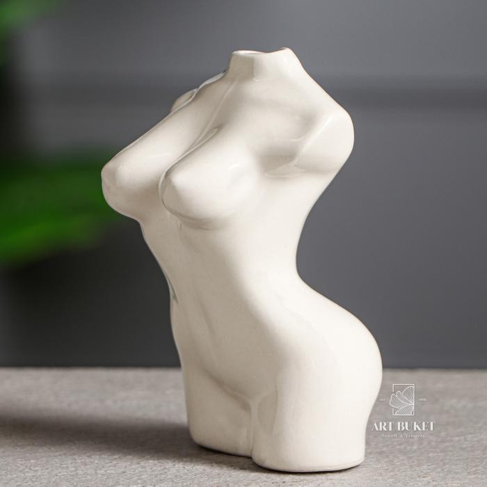Статуэтка "Силуэт", цвет белый, 12 см, керамика
