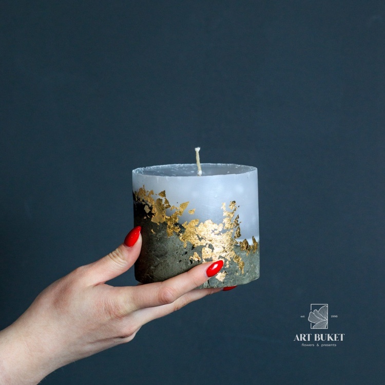 Свеча ручной работы большая