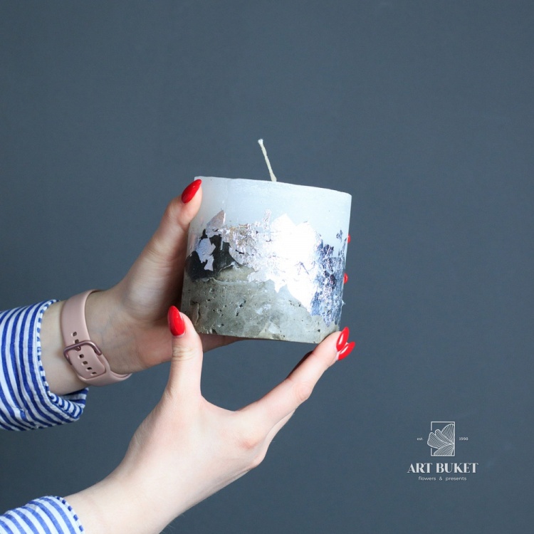 Свеча ручной работы большая