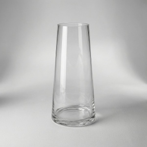 Ваза "Конус" (стекло), D10хH25 см Прозрачный (H-25, D-10, Прозрачный)