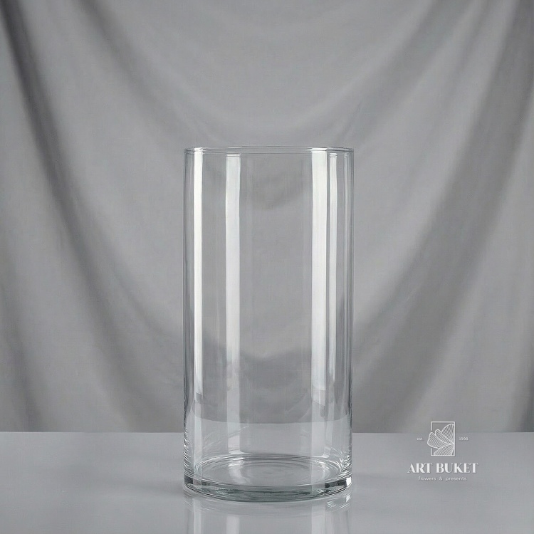 Ваза "Трубка 200" (стекло), D20хH50 см Прозрачный (H-50, D-20, Прозрачный)