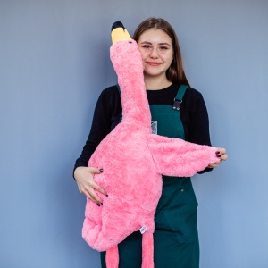Фламинго лежачий розовый 120 см