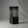 Ваза "Square wood" (стекло), D10хH25 см Серый (H-25, D-10, Серый)