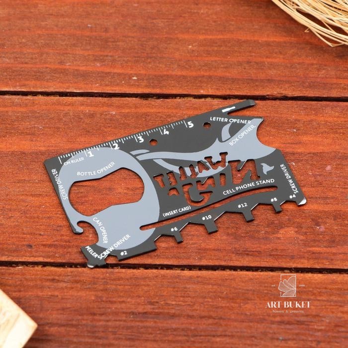 Набор подарочный 3в1 Символ года (браслет, карта выживания, нож складной с фонариком) Мастер К 54256