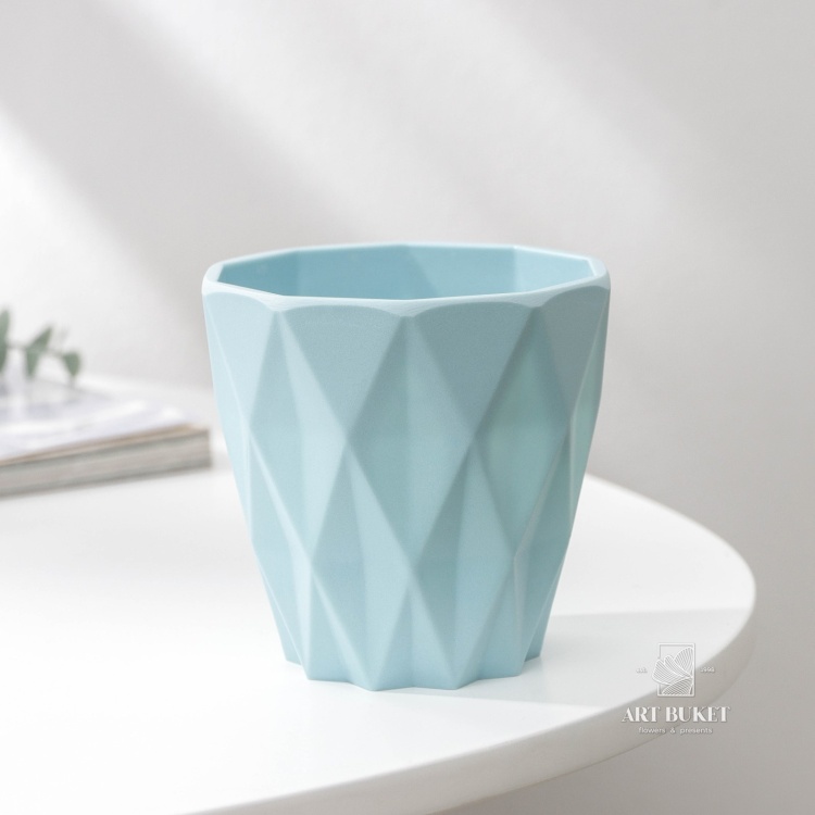 Кашпо для цветов «Лофт», меламин, 400 мл, МИКС