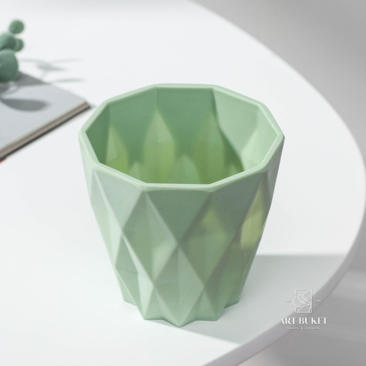 Кашпо для цветов «Лофт», меламин, 400 мл, МИКС