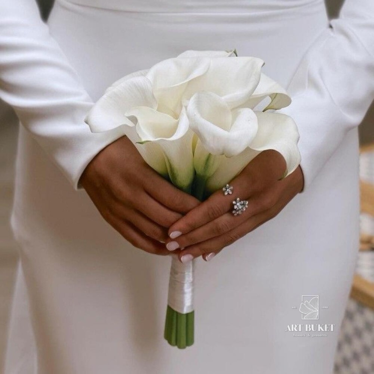 Свадебный букет из калл