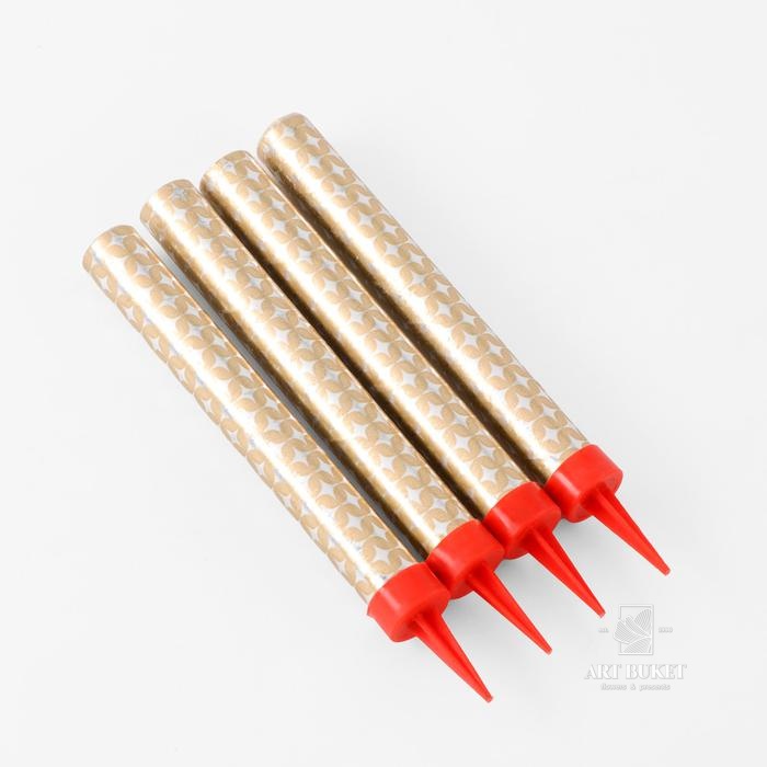 Набор тортовых свечей "Фонтаны", 12,5 см, 4 шт